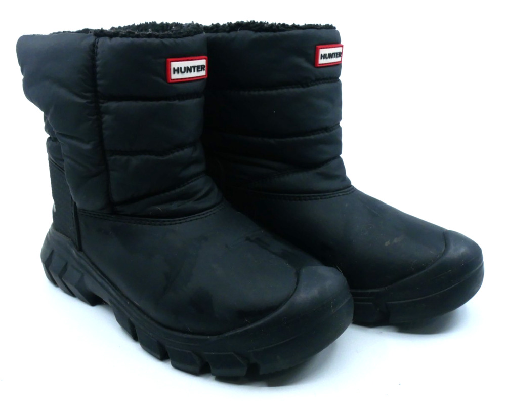 Hunter Kid's Intrepid Snow Boot Black UK size 1 US size 3 Youth